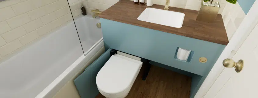 foldaway toilet