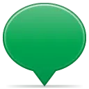 dark green speech balloon 128
