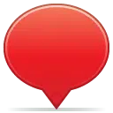 red speech balloon 128