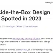 core77 is a global design hub for industrial designers ranging from students through to seasoned professionals. we’re proud that they’ve listed hidealoo as one of the best outside-the-box design solutions for 2023.